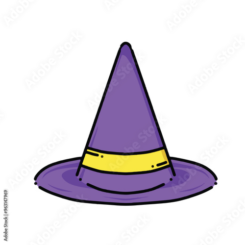 icon vector halloween headwear isolated