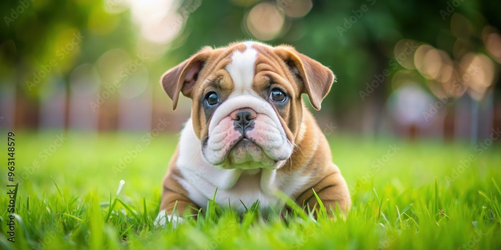 English bulldog puppy playing on lush green grass, english bulldog, puppy, grass, playful, cute, young, adorable, pet, animal, breed English bulldog puppy playing on lush green grass, english bulldog, puppy, grass, playful, cute, young, adorable, pet, animal, breed