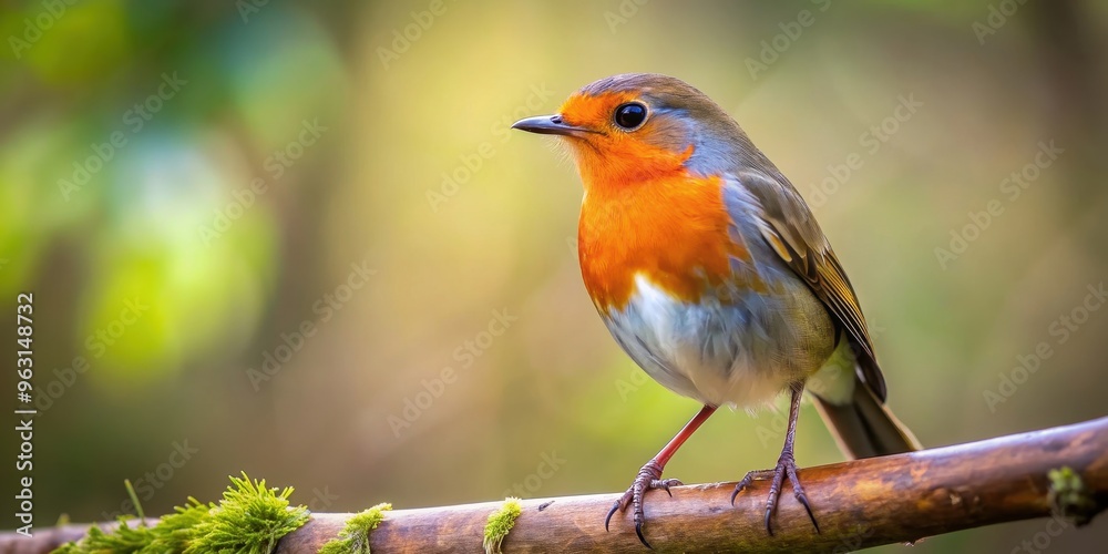 Robin perched on a tree branch in a forest setting, robin, bird, wildlife, perched, branch, tree, nature Robin perched on a tree branch in a forest setting, robin, bird, wildlife, perched, branch, tree, nature