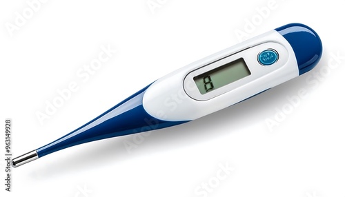 Clipping Path for Digital Thermometers - Thermometers cut out with full depth of field photo