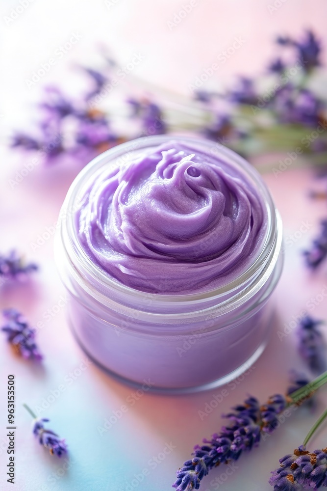 Handmade Lavender Body Butter with Rich Purple Color and Sunshine Glow Handmade Lavender Body Butter with Rich Purple Color and Sunshine Glow