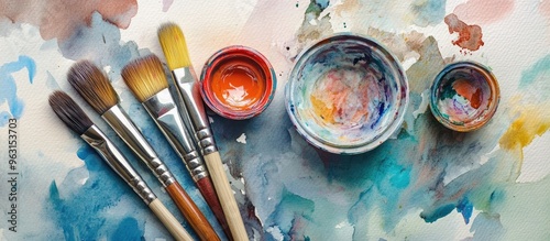 Explore the Vibrant World of Watercolor Painting: Essential Brushes and Palette for Creative Expression