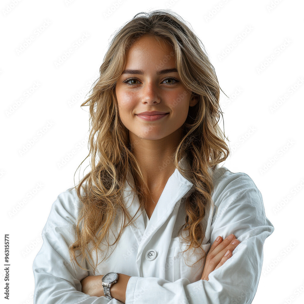Biochemist woman isolated on a transparent background png file no background - pretty female model portrait png file Biochemist woman isolated on a transparent background png file no background - pretty female model portrait png file