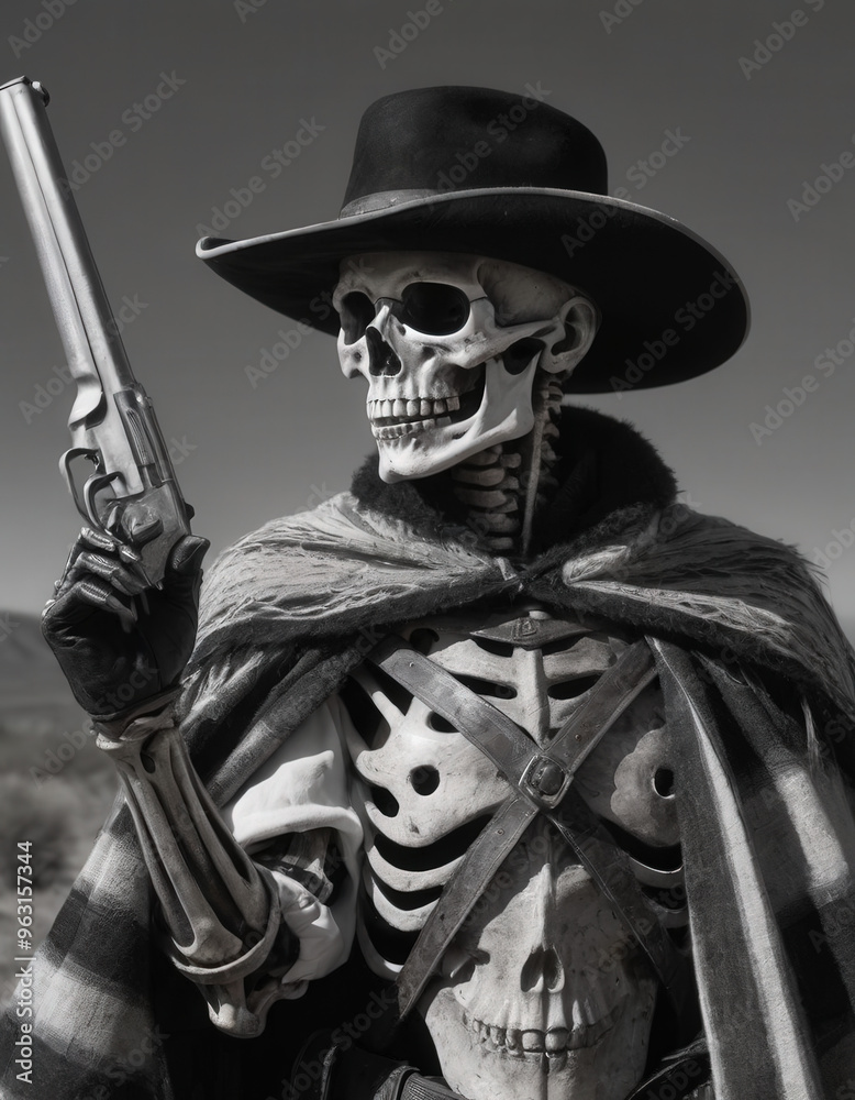 Naklejka premium pirate with skull