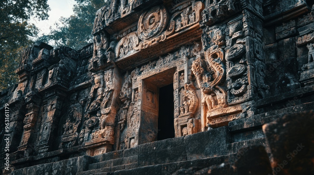 Ancient Stone Temple Entrance Ancient Stone Temple Entrance