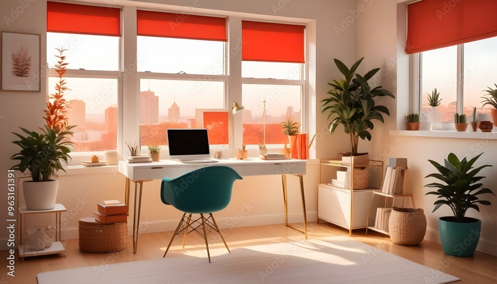 Photo interior modern design room 3d illustration Photo interior modern design room 3d illustration