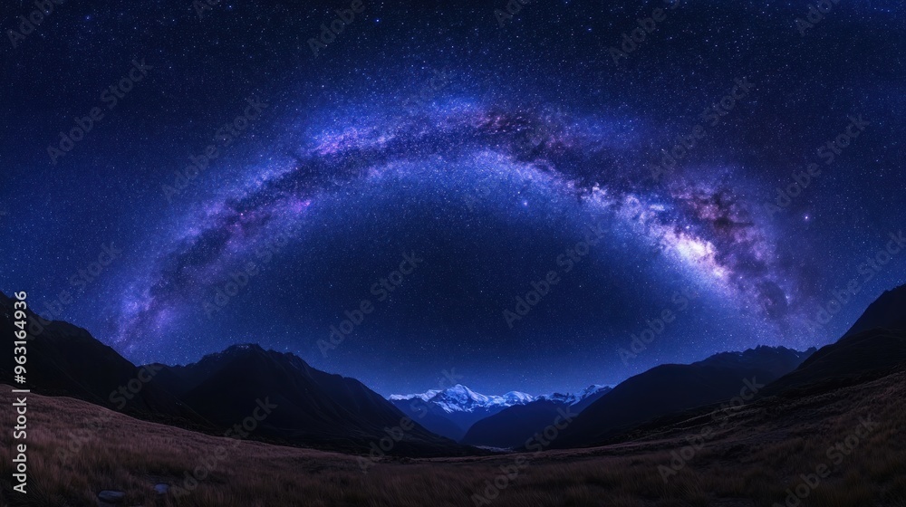 Milky Way Over Mountain Range Milky Way Over Mountain Range