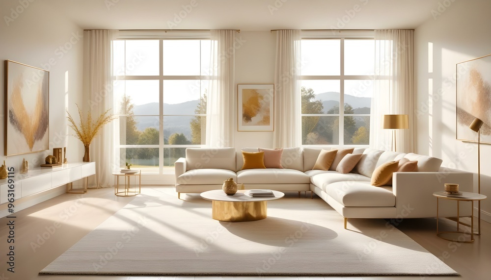 Photo interior modern design room 3d illustration Photo interior modern design room 3d illustration