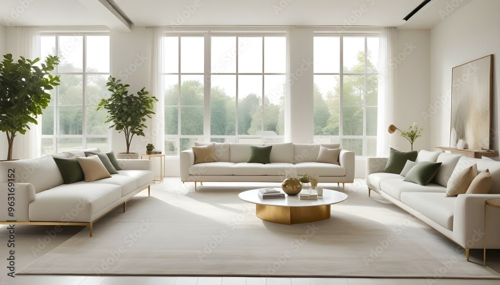 Photo interior modern design room 3d illustration Photo interior modern design room 3d illustration