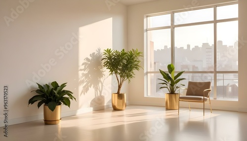 Photo interior modern design room 3d illustration