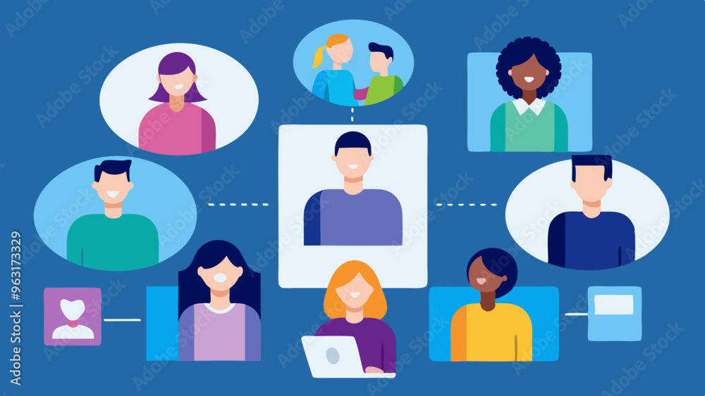 Support Group Meetings Vector Illustration, People Sharing Experiences, Emotional Support Gathering
Support Group Meetings Vector Illustration, People Sharing Experiences, Emotional Support Gathering