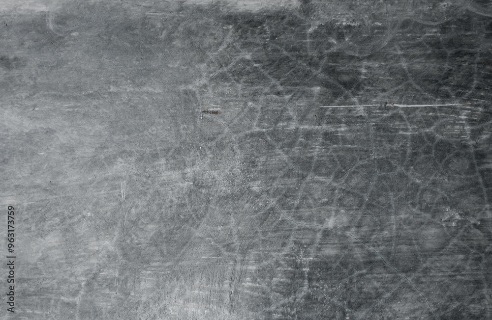 Naklejka premium Grey cement texture background. Grunge abstract monochrome backdrop. Hand-drawn illustration for cards, flyer, poster or cover design. Wall. Cement. Grey stucco.