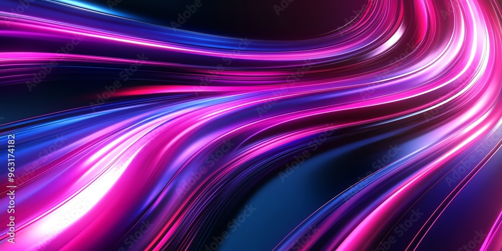 Abstract Pink and Blue Swirling Lines. Abstract Pink and Blue Swirling Lines.