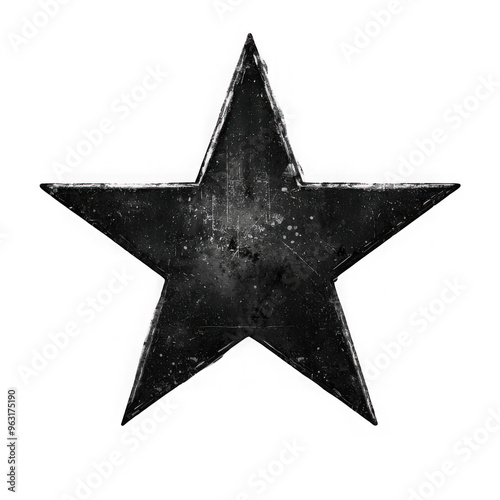 Obraz na płótnie Black star isolated on a transparent background png file no background_2 png file w salonie