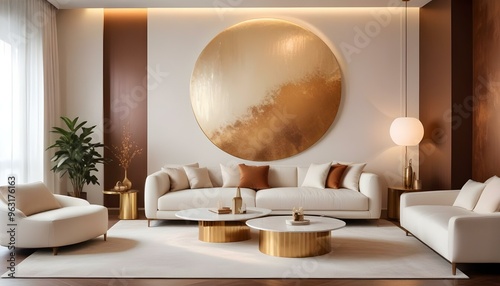 Photo interior modern design room 3d illustration