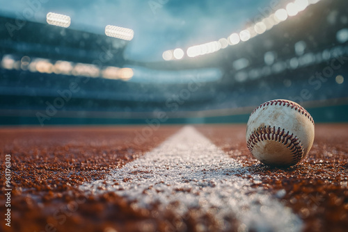 close up of a baseball