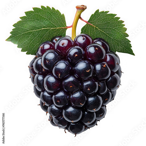 Obraz na płótnie Blackberry isolated on a transparent background png file no background png file w salonie