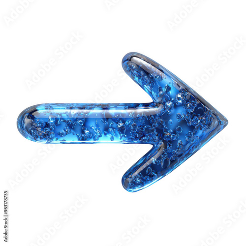 Blue arrow isolated on a transparent background png file no background png file