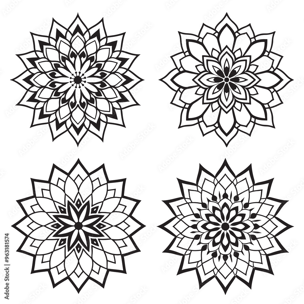 Obraz premium Ornamental luxury mandala pattern 