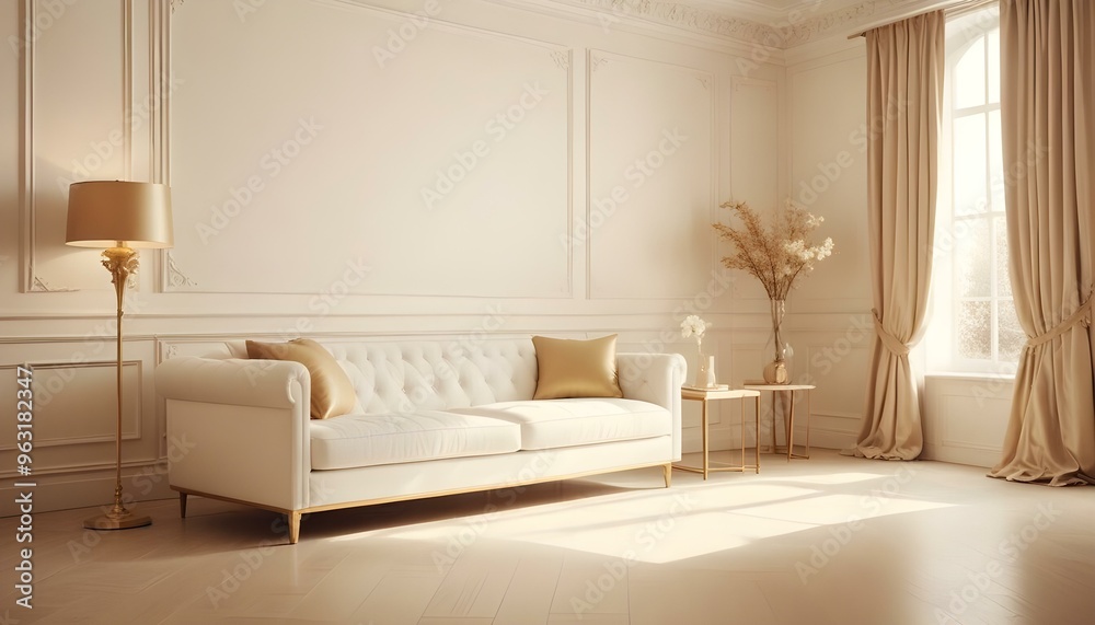 Photo interior modern design room 3d illustration Photo interior modern design room 3d illustration