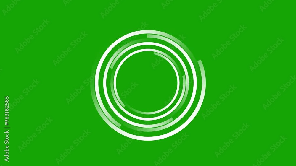 HUD Sci-Fi Futuristic White Circle Display on Chroma Key Green Screen – Virtual Reality Technology Concept HUD Sci-Fi Futuristic White Circle Display on Chroma Key Green Screen – Virtual Reality Technology Concept