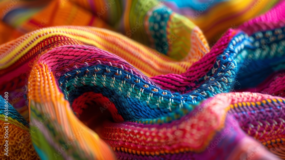 Vibrant and Colorful Textiles Featuring Intricate and Captivating Patterns of Design Vibrant and Colorful Textiles Featuring Intricate and Captivating Patterns of Design
