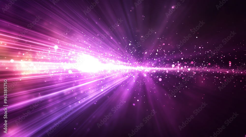 Abstract Purple and White Light Streaks with Sparkles. Abstract Purple and White Light Streaks with Sparkles.