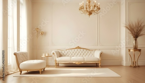 Photo interior modern design room 3d illustration