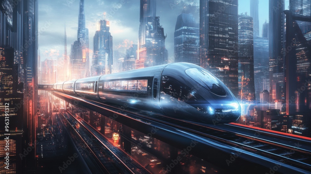 Futuristic City Train