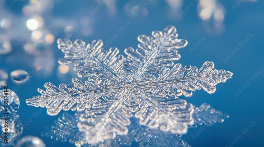 Intricate Snowflake Macro Photography Intricate Snowflake Macro Photography