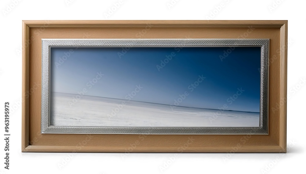 Fototapeta premium Full Depth of Field in Clipping Path for Digital Picture Frames - Picture frames isolated wi
