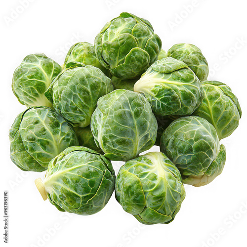 Obraz na płótnie Brussels Sprouts isolated on a transparent background png file no background png file w salonie