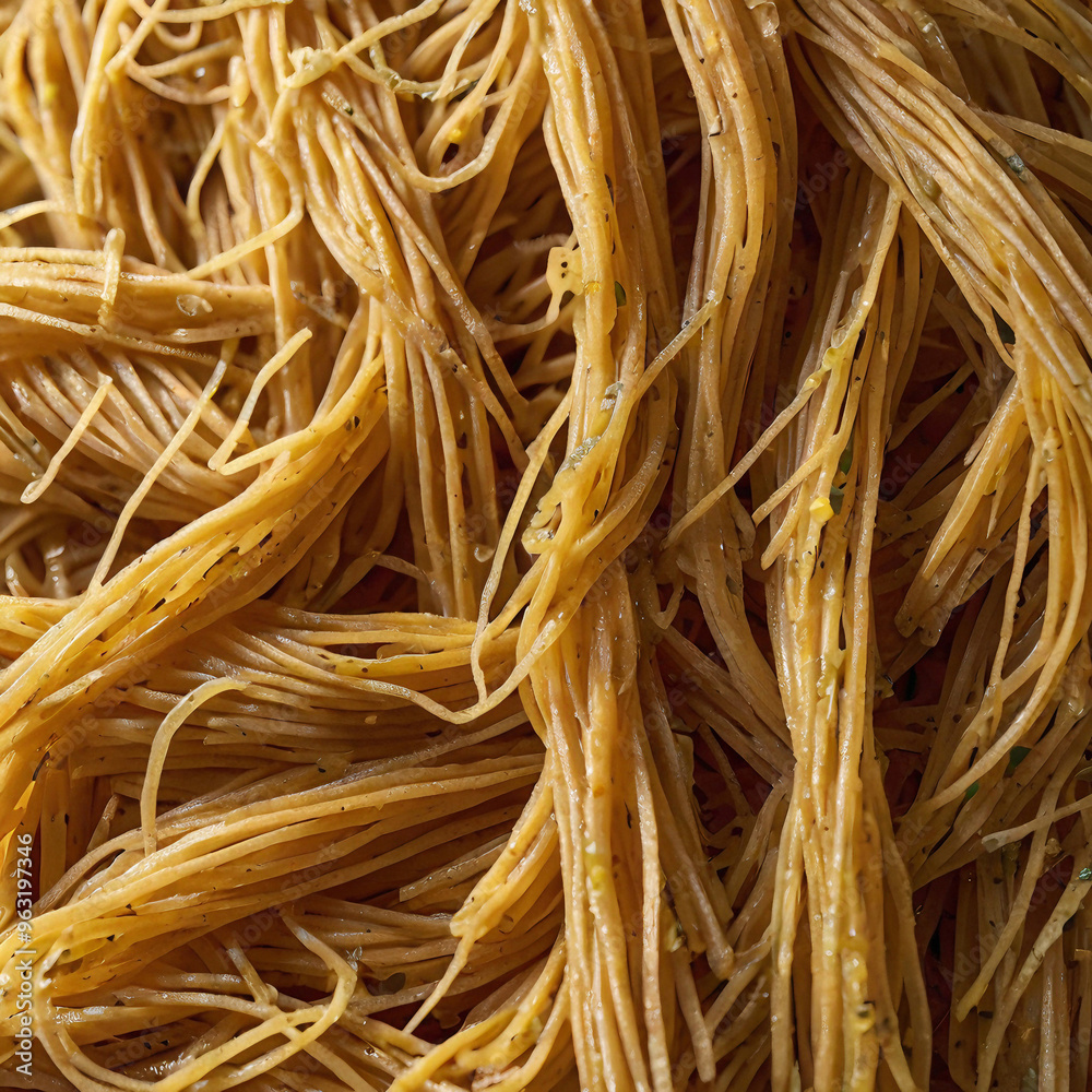 dry noodles, close-up image, homemade noodles, traditional asian dry noodles, close-up image, homemade noodles, traditional asian