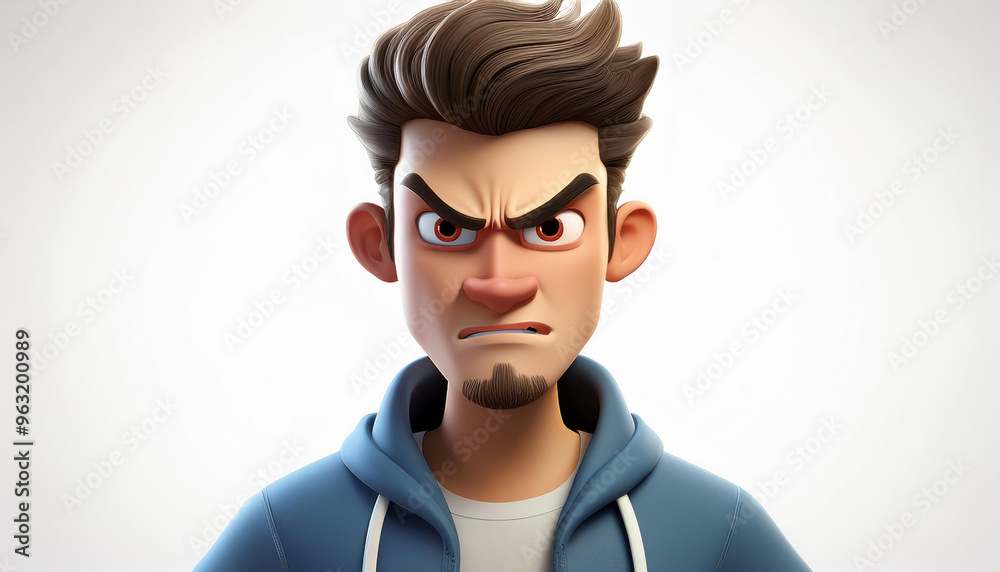 Frustrated angry man is lost in maze. 3D rendered illustration of maze. Frustrated angry man is lost in maze. 3D rendered illustration of maze.