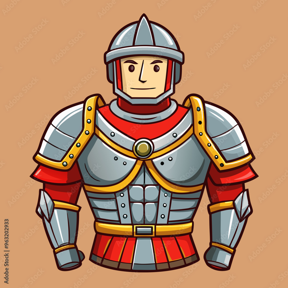 Fototapeta premium warrior armor vector illustration