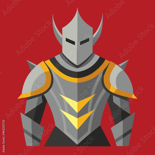 warrior armor vector illustration