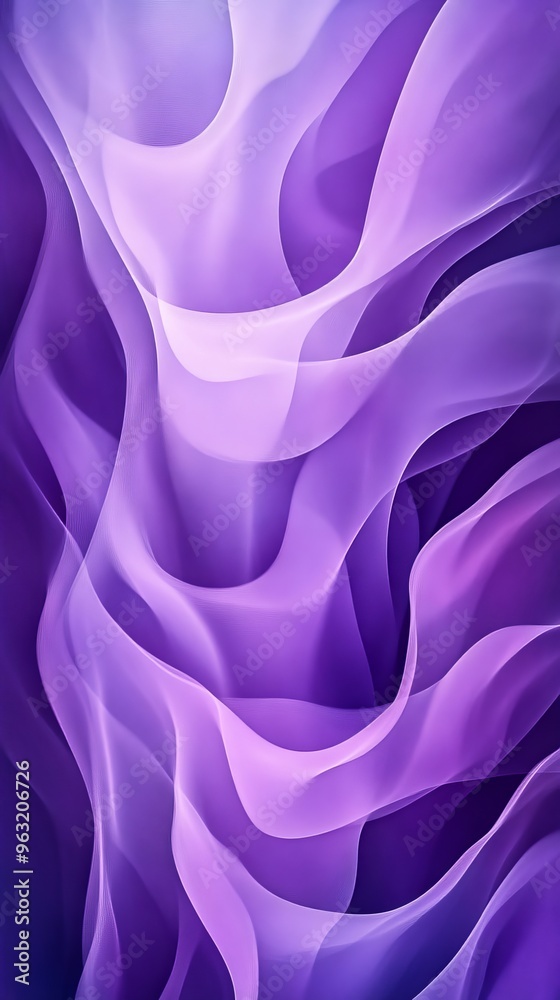 Obraz premium Abstract purple and lavender wave pattern, vibrant
