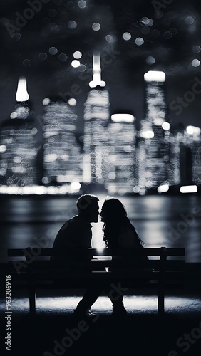 Blurred background with bokeh.