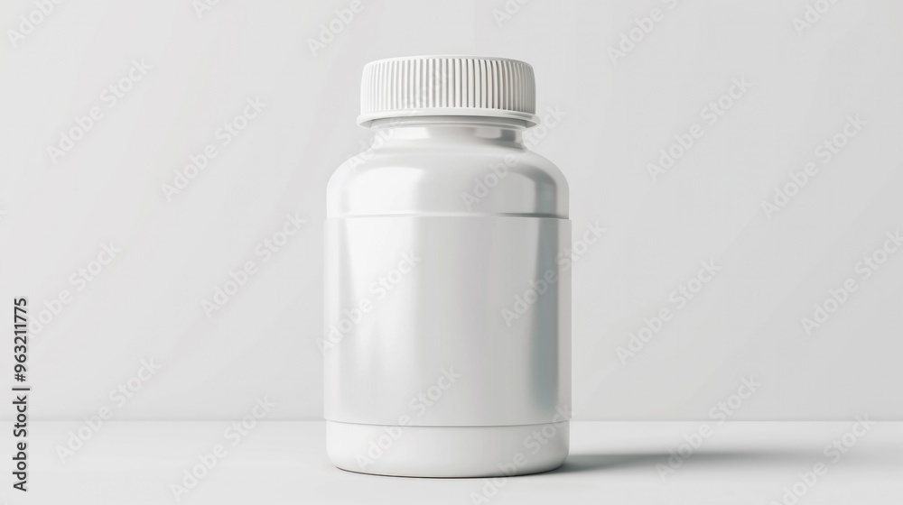 White pill bottle isolated on a transparent background, perfect for mockups. White pill bottle isolated on a transparent background, perfect for mockups.