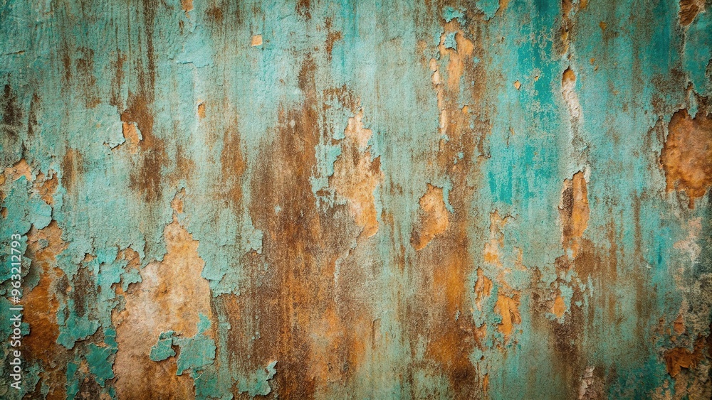 Weathered Teal and Brown Painted Wall Texture Framing, detail, deteriorated, peeling, pattern, texture, chipped, weathering, aged, rough, cracked, wall, distressed, decoration, worn, brown Weathered Teal and Brown Painted Wall Texture Framing, detail, deteriorated, peeling, pattern, texture, chipped, weathering, aged, rough, cracked, wall, distressed, decoration, worn, brown
