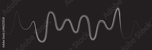 Digital sound equalizer . Audio signal frequency signal . Abstract flow linear fluid wavy shape . Acoustic volume lines .Curved lines pattern . Music sound wave . Vector illustration