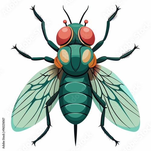 Fly insect artwork victor illustration