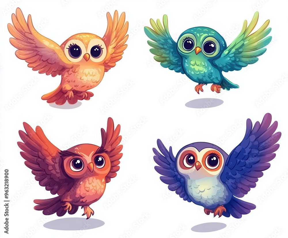 owl colorful owl cartoon owl cute owl flying owl animal illustration whimsical art fantasy birds bird characters illustrated owls vibrant colors owl colorful owl cartoon owl cute owl flying owl animal illustration whimsical art fantasy birds bird characters illustrated owls vibrant colors