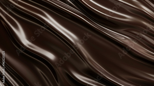 Dark chocolate texture, rich and glossy surface, subtle shade variations, luxurious and indulgent feel, high detail, PNG file, Generated AI