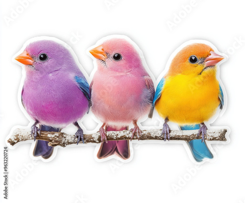 birds colorful birds cute birds bird illustration cartoon birds small birds pastel colors bird trio whimsical art animal art nature illustration baby birds 