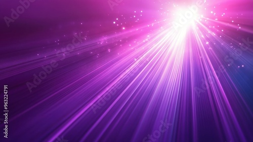 Abstract Purple Light Rays with Sparkles - Vibrant and Dynamic Background for Creative Projects photo