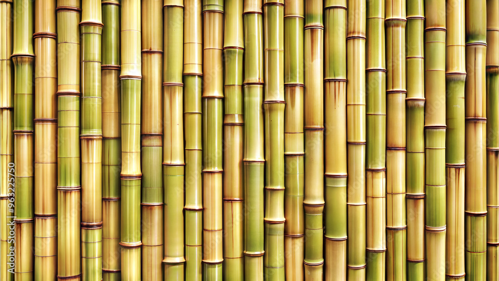 Fototapeta premium Seamless bamboo texture, realistic patterns, natural colors, soft lighting, high resolution