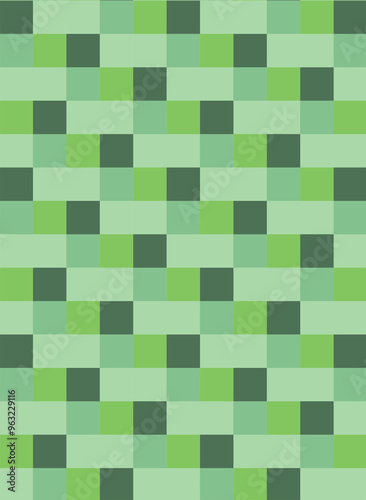 Green checkered pattern tile | Green squares |