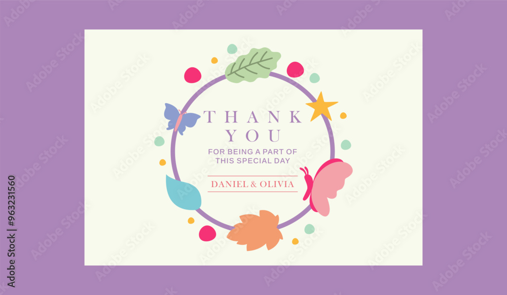 Thank you wedding card template Thank you wedding card template