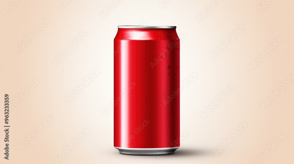 A classic cola soda can with a retro design A classic cola soda can with a retro design